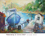 homecoming at Little Hrbr, Oil on Canvas